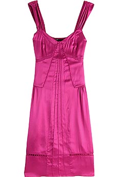 Silk satin slip dress