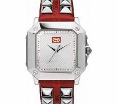 Marc Ecko Ladies The Gem Silver Red Watch