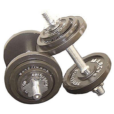 Marcy 40Kg Adjustable Dumbell Kit (40kg kit (20kg kit   4 x 5kg plates))