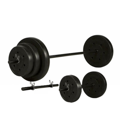 50kg Vinyl Barbell and Dumbell Kit