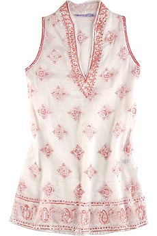 Margaret Loves Peter Sleeveless cotton print kurta