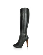 Black Genuine Leather Platform Boots