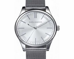 Mark Maddox Mens Classic Silver Mesh Bracelet