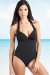 Halterneck Tummy Control Pleat Swimsuit