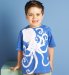 Pure Cotton Crew Neck Octopus T-Shirt