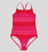 Square Neck Stripe Swimsuit