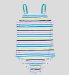 Thin Strap Bead Stripe Swimsuit