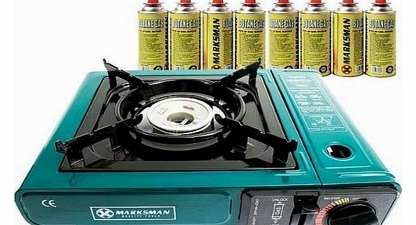 Marksman PORTABLE GAS COOKER STOVE   8 BUTANE BOTTLES CAMPING