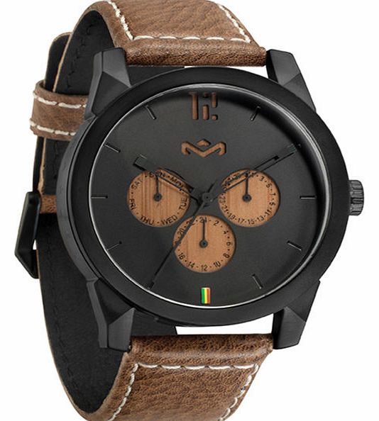 Marley Mens Marley Billet Leather Watch - Harvest