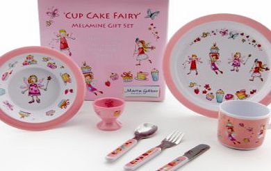 Martin Gulliver 7 Piece Childrens Melamine Gift Set -CUPCAKE FAIRY