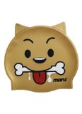 Kids Fun Silicone Swim Hat - Gold Puppy