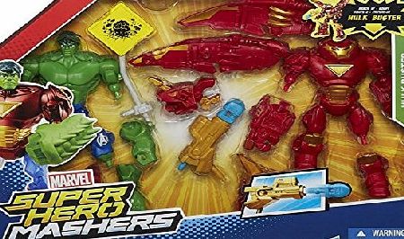 Marvel Avengers Hero Mashers Hulkbuster Vs Hulk Action Figure Set