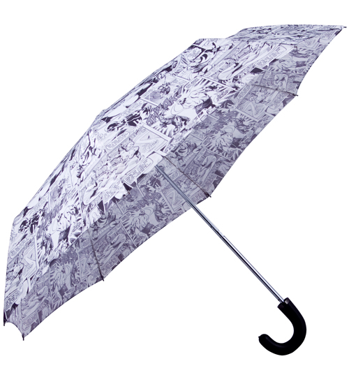 Marvel Comics Characters Black And White Umbrella