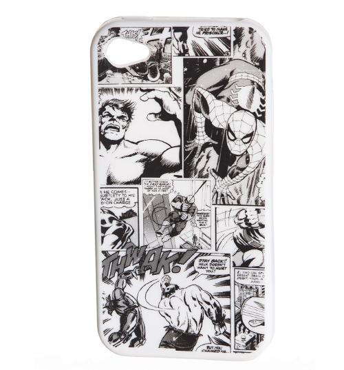 Marvel Comics Characters Vintage Print iPhone 4