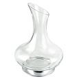 Masini Glass Decanter w/ Silver Alloy Base