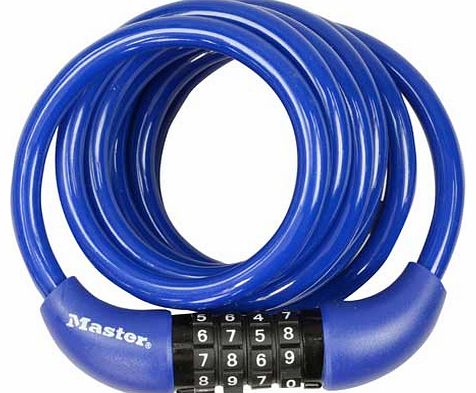 Master Lock 1 8m x 8mm Combi Locking Cable