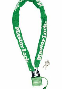 Master Lock 40mm Padlock and Chain - Green