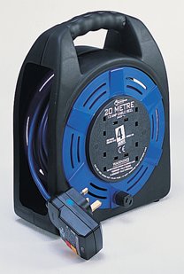 MASTERPLUG 20-metre cable reel and RCD plug