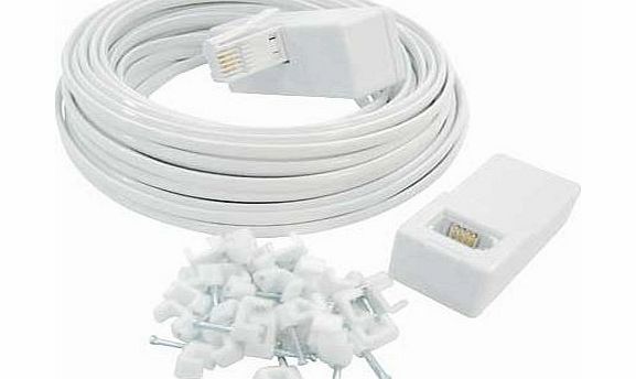 Masterplug 20 Metre Telephone Extension Kit