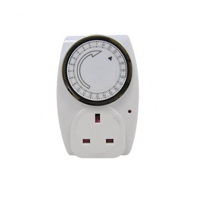 Masterplug 24 Hour Mechanical Timer TM24-RD