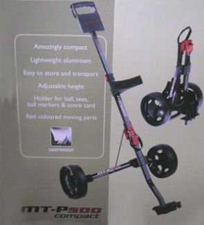 Masters Golf MASTERS MT-P500 COMPACT ALUMINIUM GOLF TROLLEY BLACK