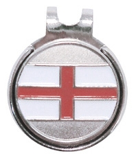 St Georges Flag Hat Clip