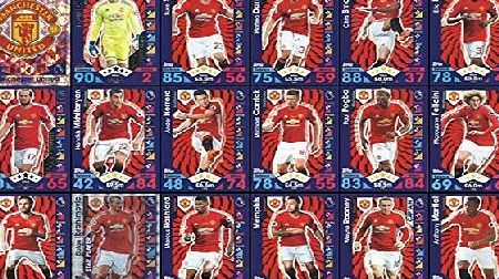 Match Attax 16/17 Topps Match Attax 2016/2017 Manchester United Team Base Set Plus Badge Logo , Star Player amp; Away Kit Cards 16/17