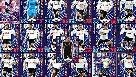 Match Attax  2016/17 TOTTENHAM / SPURS FULL BASE TEAM SET inc BADGE, AWAY KIT, STAR PLAYER