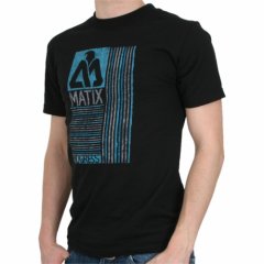 Mens Matix Parazontal Tee Black