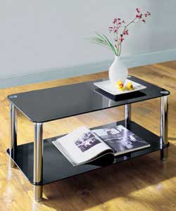 Black Glass Coffee Table