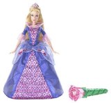 mattel barbie as SLEEPING BEAUTY light up wand wakes her up.