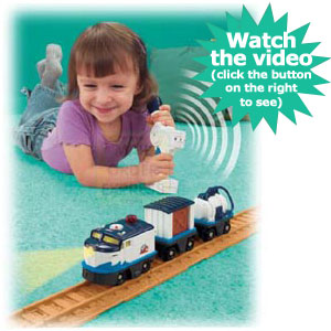 Mattel Fisher Price GeoTrax RC Train Oceanside Flier