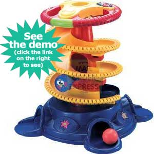 Mattel Fisher Price Pull Up Ball Blast