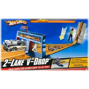 Mattel Hot Wheels 2 Lane V Drop Set