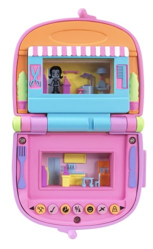 Mattel Pixel Chix - Love to Shop Mall - Pink and Orange