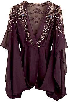 Matthew Williamson Beaded kimono style top