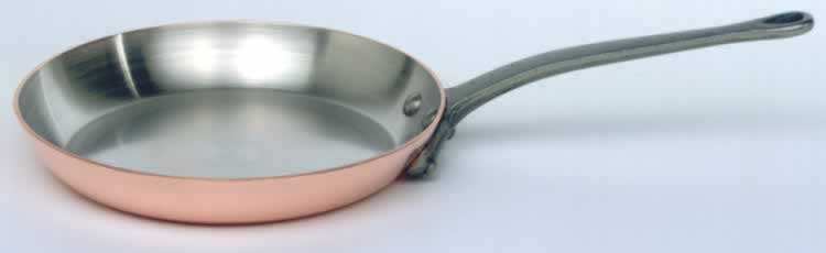 frying pan 26cm  cast iron handle.