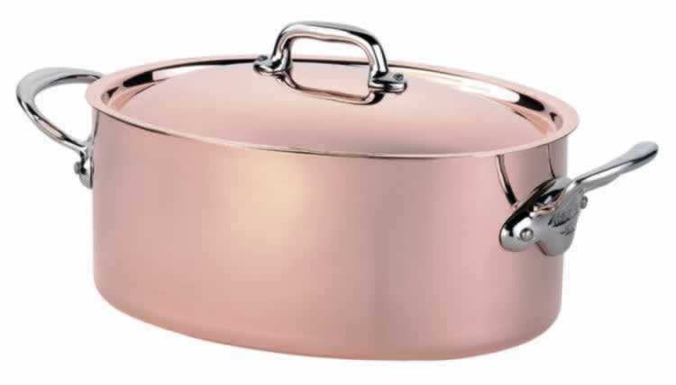 Oval casseroles  20cm Bronze handle 2