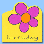 Glittery Flower Birthday