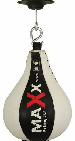 Max Sports Ltd Maxx BLk/W Genuine Leather Speed Ball 