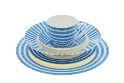 Allegro Azure Rim Dinner Set 20 piece