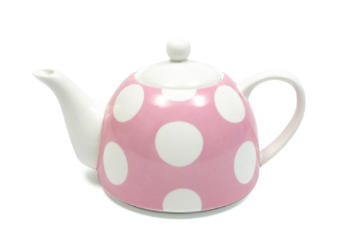 Maxwell and Williams Polka Dot Tea Pot 800ml Pink