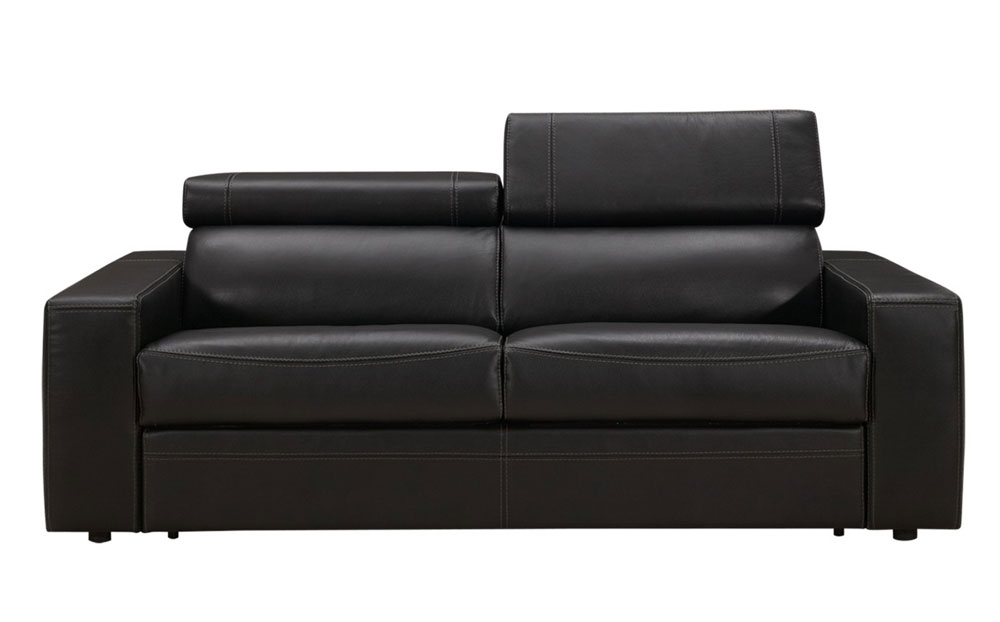 Maya Leather Sofa Bed with Memory Foam Mattress