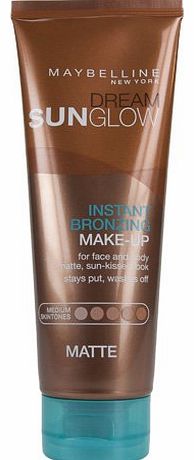 Maybelline Dream Sun Glow 02 Medium Matte Instant Bronzing Make Up 125ml