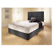 Double Divan Base, Black Damask