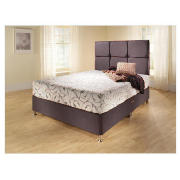 Double Divan Base, Steel Faux Suede