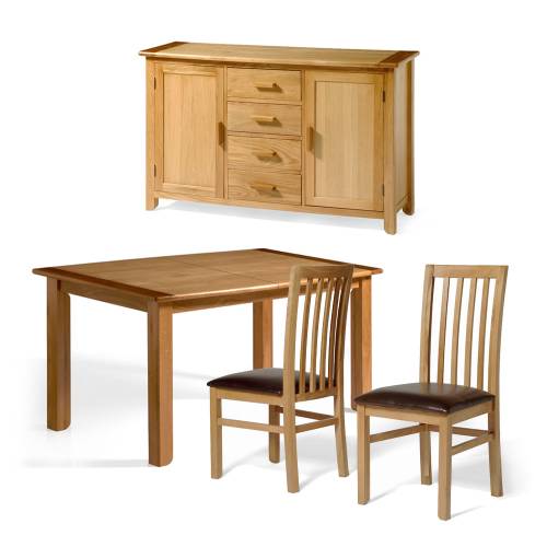 Mayfair Oak Dining Room Set