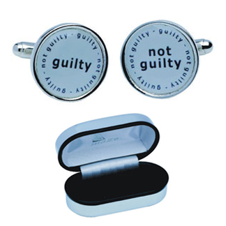 Maze Guilty/Not Guilty Cufflinks