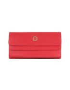 Mazzini Women` Double Flap Italian Leather ID Wallet