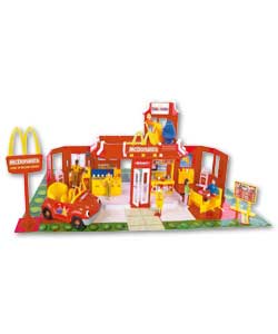 McDonalds Restaurant and Car